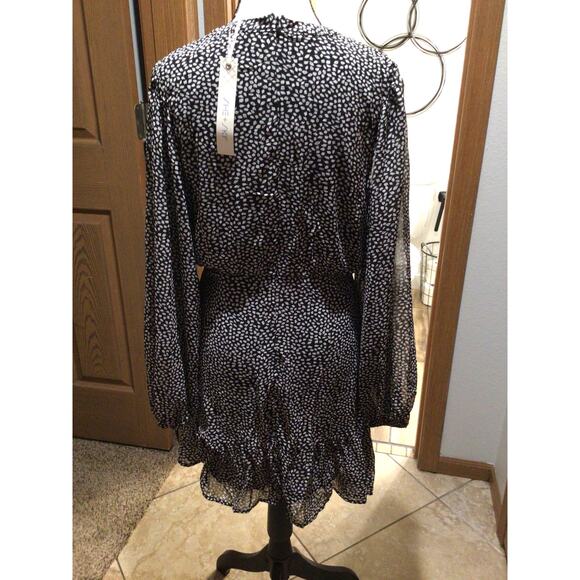 She + Sky Long Sleeve Sheer Black Dress – Zipper Back – NWT Size M - Picture 3 of 5